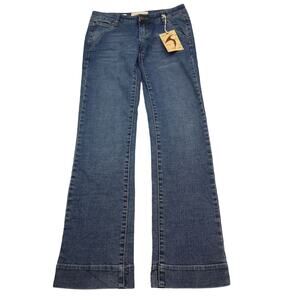 J Star Pants Womens 5 Blue Low Rise Flat Front Straight Leg Casual Jeans